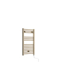 Front view of Lamba Electric Towel Warmer 720 x 400mm in Brass