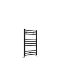 Front view of Lamba Straight Towel Warmer 800 x 400mm in Matt Black