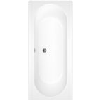 Omi Geo 1700mm x 700mm double ended bath in durable Geode acrylic, spacious modern design for shared or solo soaks.