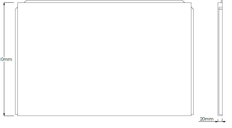 800mm End Bath Panel