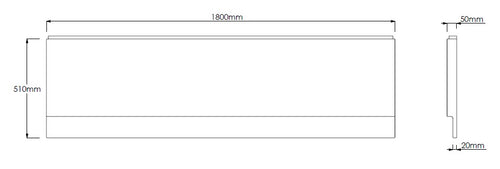 1800mm Front Bath Panel