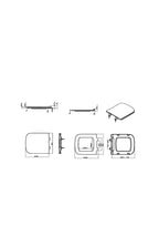 Hydrion Square Sandwich Soft Close Seat  - White