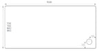 Alpha 1500mm x 800mm Shower Tray - White