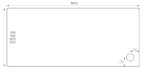 Alpha 1600mm x 800mm Shower Tray - White