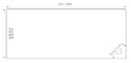 Alpha 1700mm x 800mm Shower Tray - White