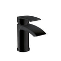 Pesky black electroplated mono basin mixer tap with pop-up waste, modern single-hole basin design.