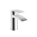 Pesky Mono Basin Mixer in polished chrome with pop-up waste, modern single-hole tap for sleek bathroom style.