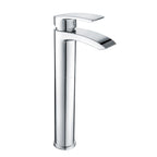 Pesky tall chrome mono basin mixer with pop-up waste, modern high-rise bathroom tap with sleek design.
