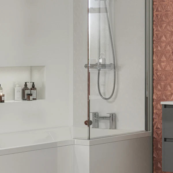 Chill One Spout Bath Filler w/ 2 Tap Holes - Chrome