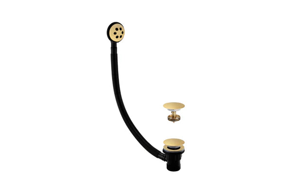 PVD Coated Click Clack Bath Waste Assembly - Brushed Brass