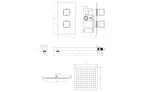 2 Handle Single Outlet Square Wall Shower Kit - Tailored Bathrooms