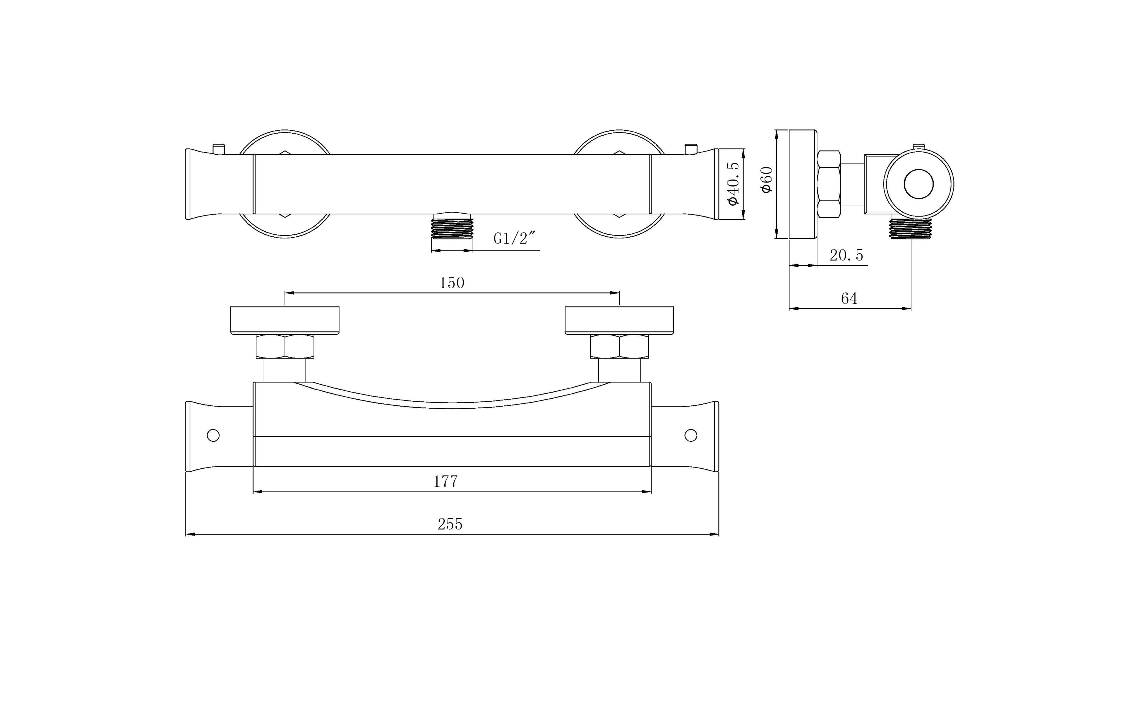 Thermostatic Bar Mixer Valve - Tailored Bathrooms