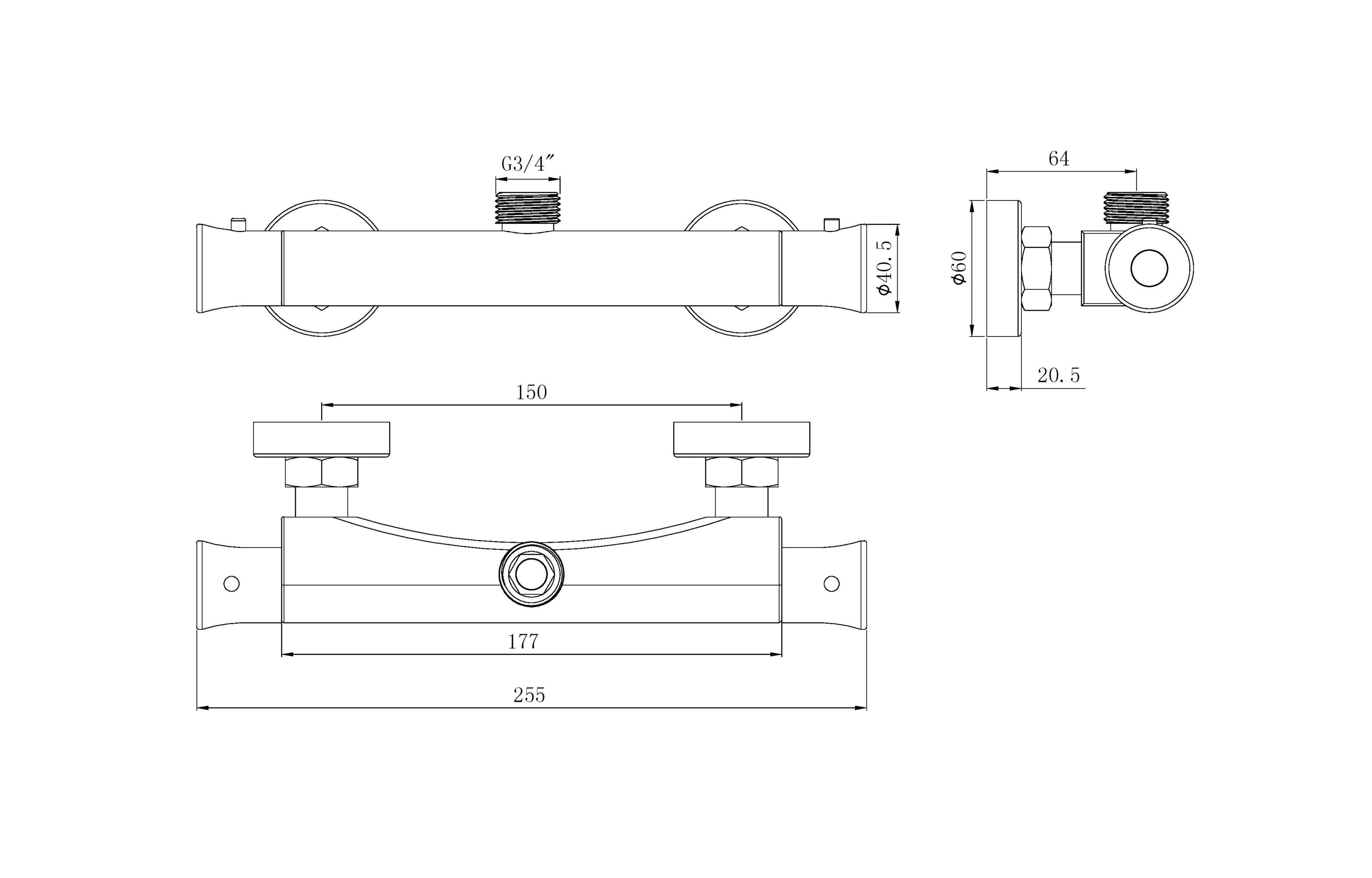 Thermostatic Bar Mixer Valve - Tailored Bathrooms