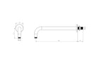 Wall Outlet Round Arms - Tailored Bathrooms