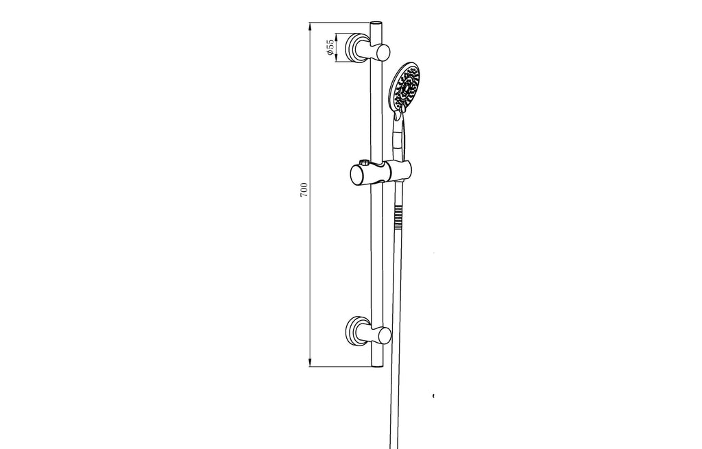3 Mode Retro Fit Shower Kit Retail - Tailored Bathrooms