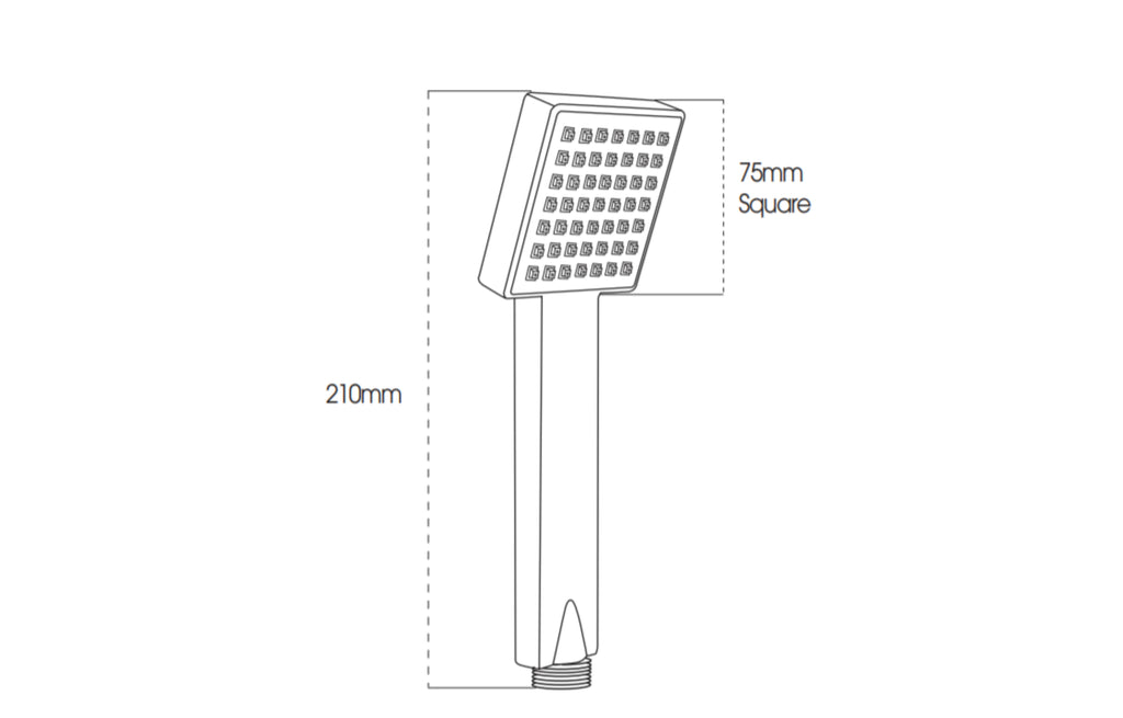 3 Mode Chrome Shower Handset - Tailored Bathrooms
