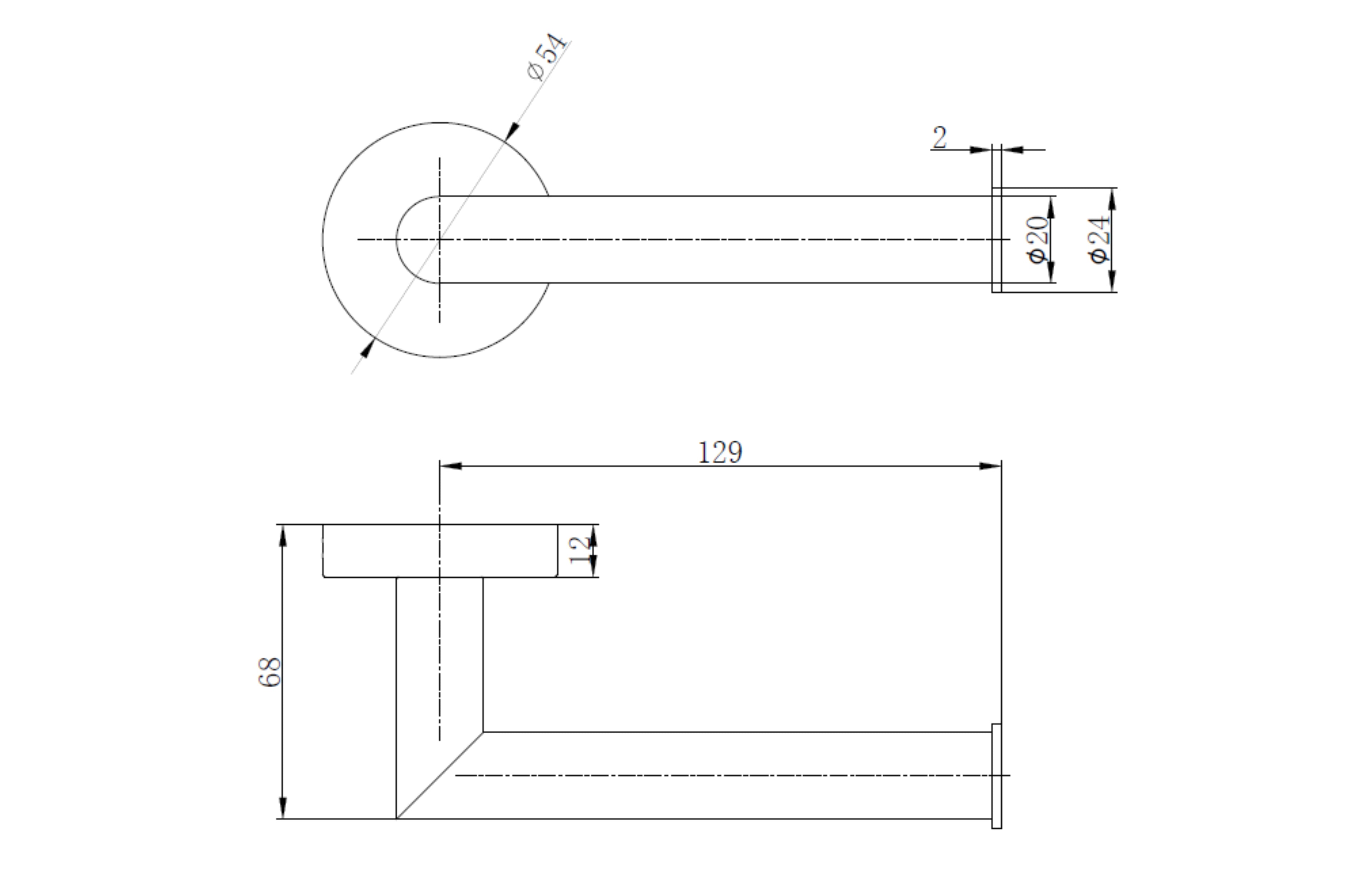 Melbourne Round Toilet Roll Holder - Tailored Bathrooms