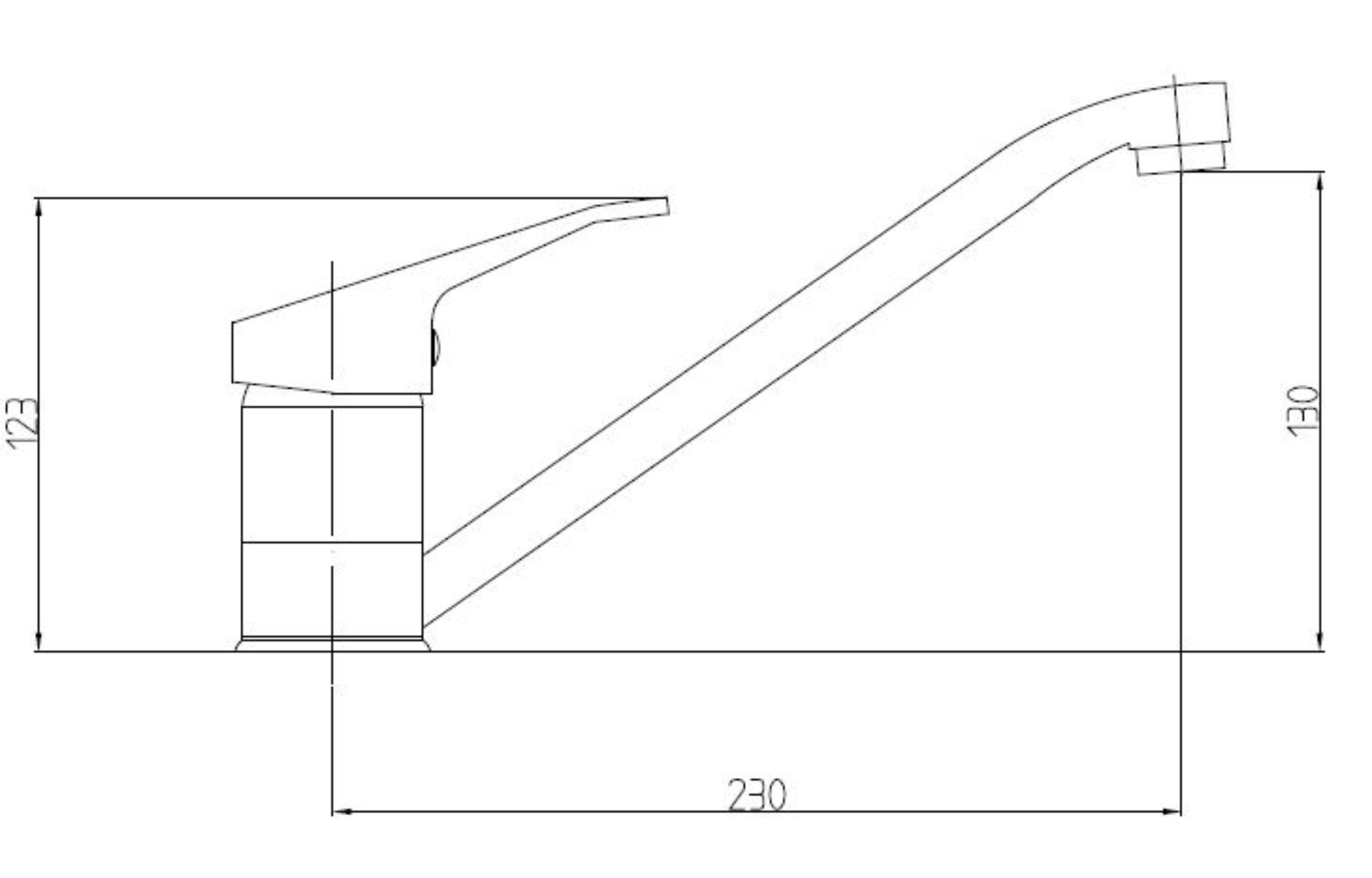 Milford 40mm Kitchen Tap - Tailored Bathrooms