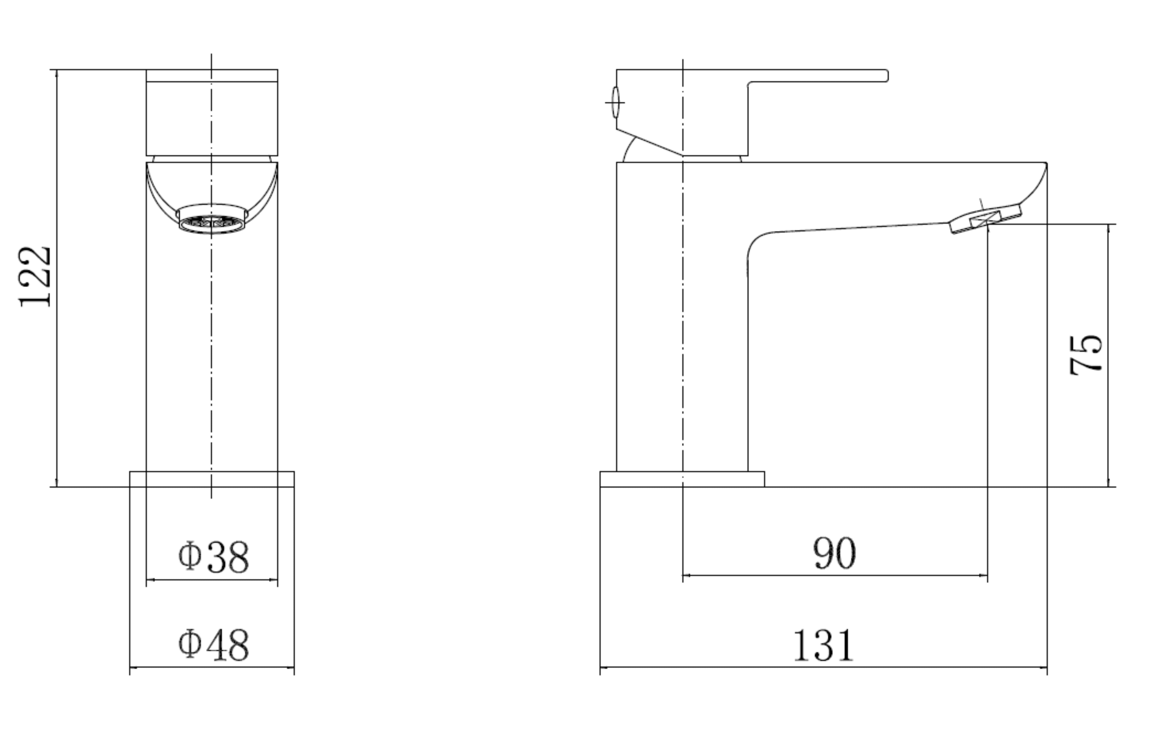 Barmouth Mini Basin Mono & Waste - Tailored Bathrooms