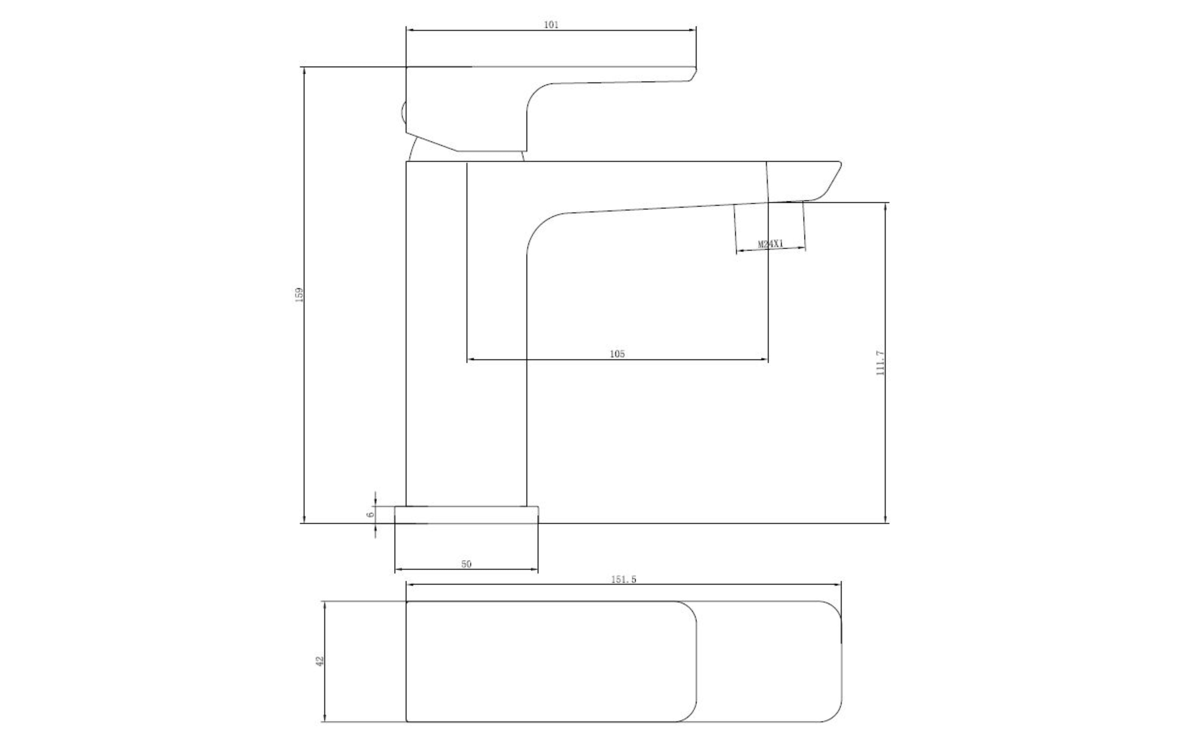 Swansea Brass Mono Mixer Tap & Waste - Tailored Bathrooms