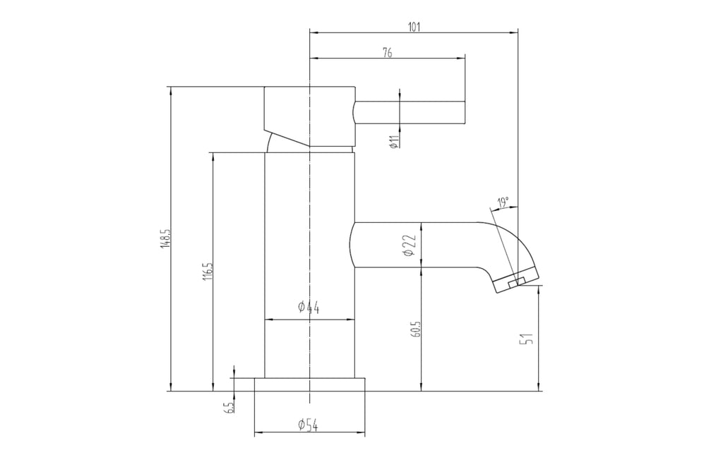 Chepstow Mono Mixer Tap & Waste - Tailored Bathrooms