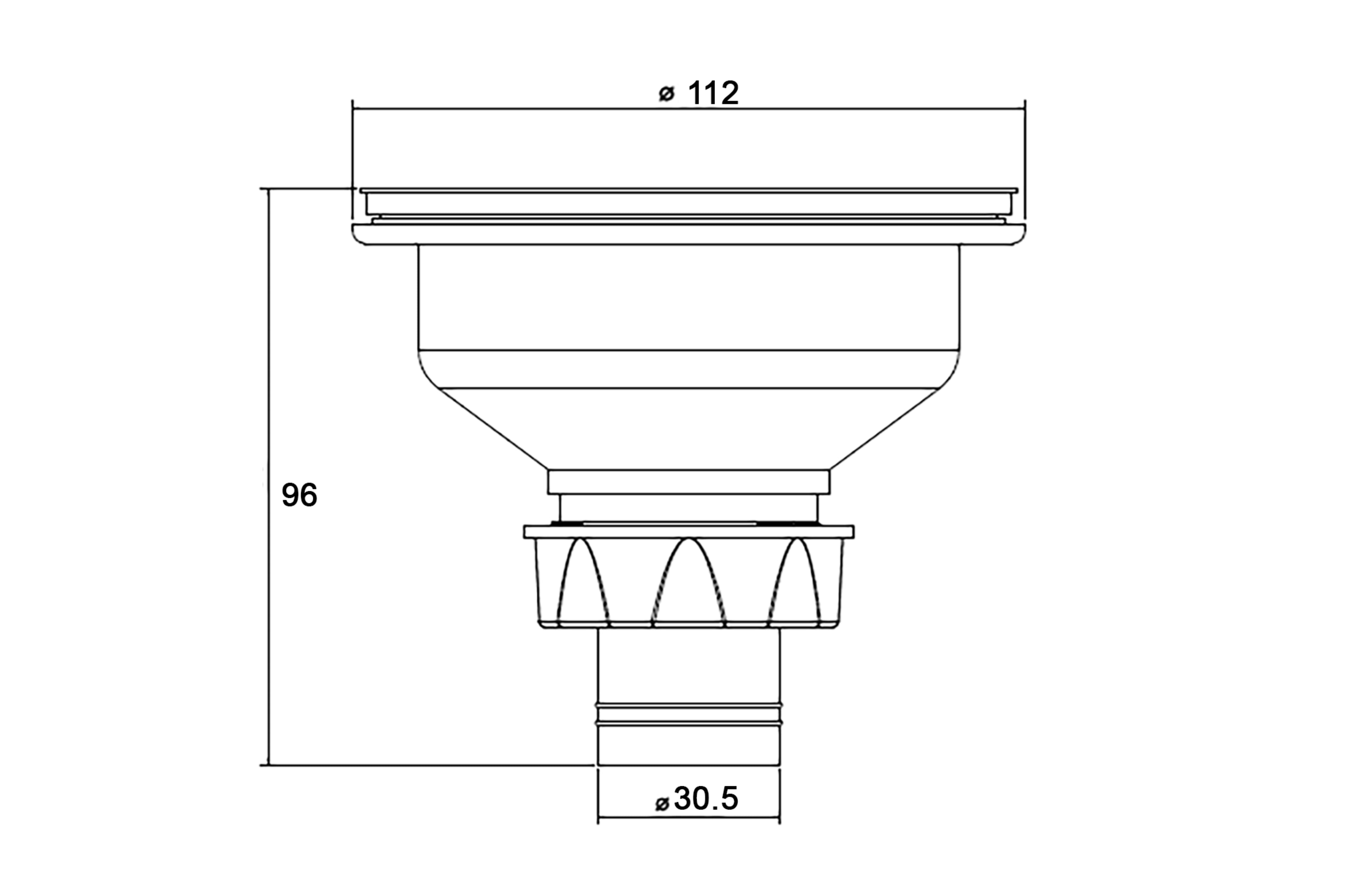 Basket Strainer Kitchen Waste - Tailored Bathrooms