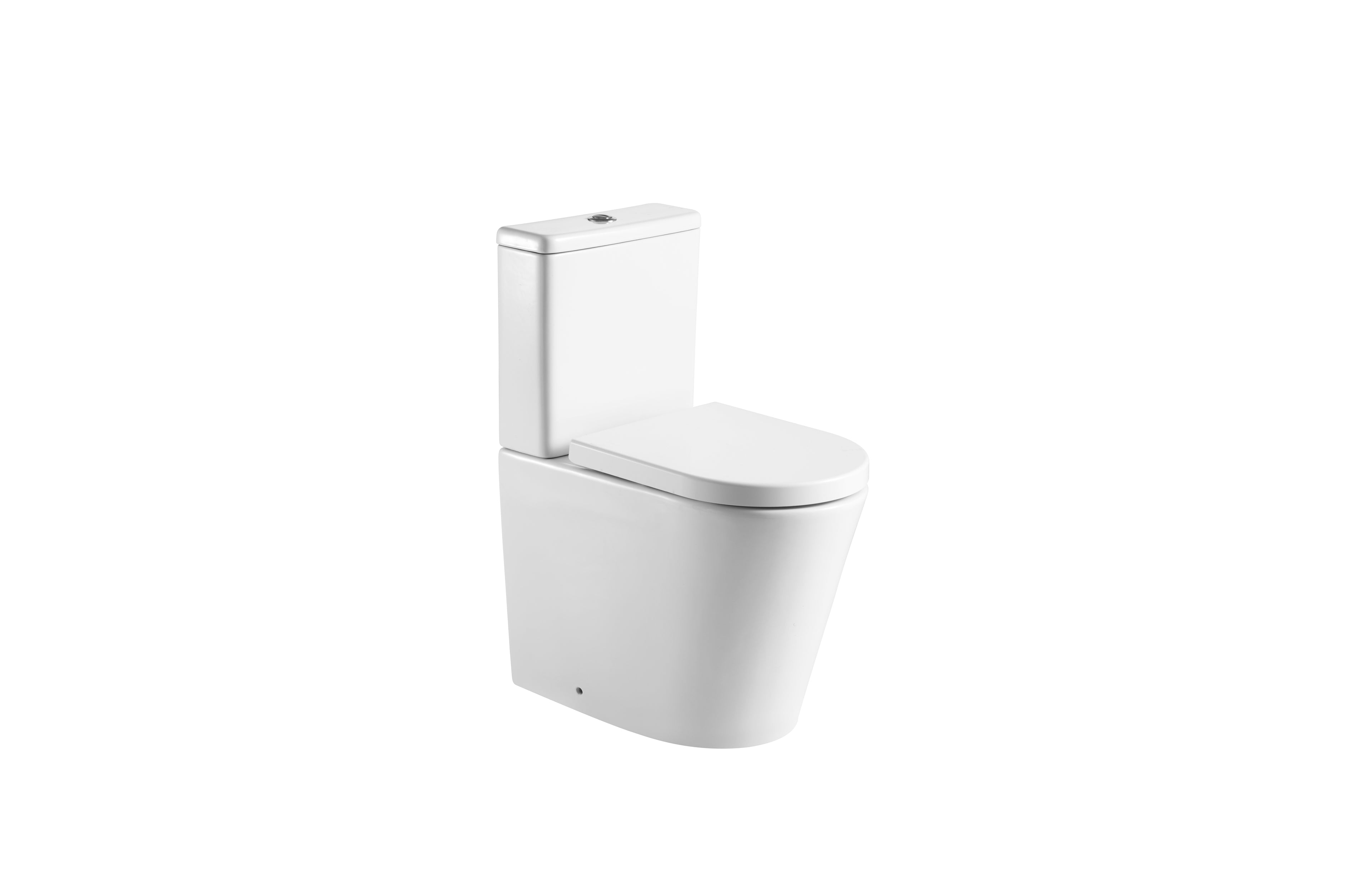 Flow close coupled fully enclosed D Shape Pan Seat - Tailored Bathrooms
