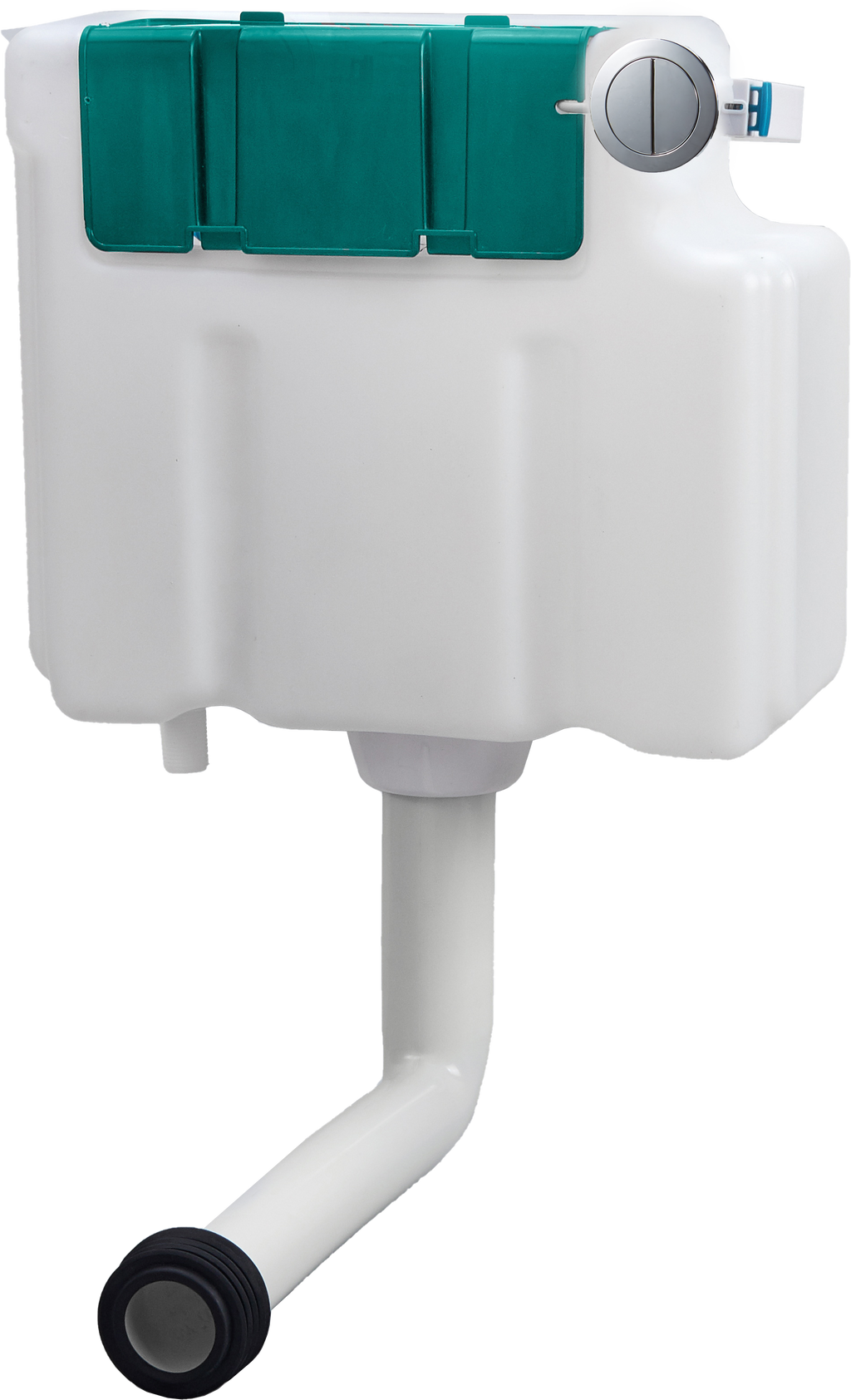 Plumb Essentials Concealed Cistern  with Chrome Push Button - Tailored Bathrooms