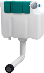 Plumb Essentials Concealed Cistern  with Chrome Push Button - Tailored Bathrooms