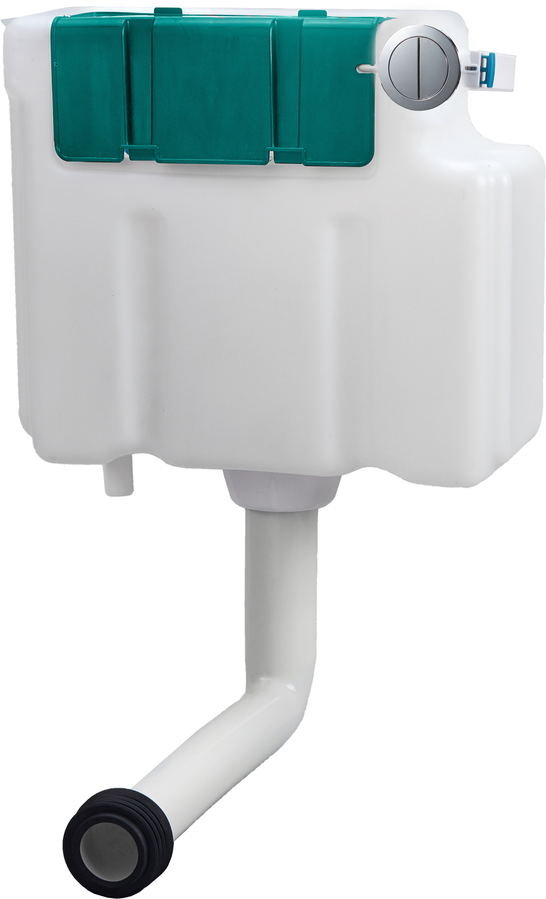 Plumb Essentials Concealed Cistern  with Chrome Push Button - Tailored Bathrooms