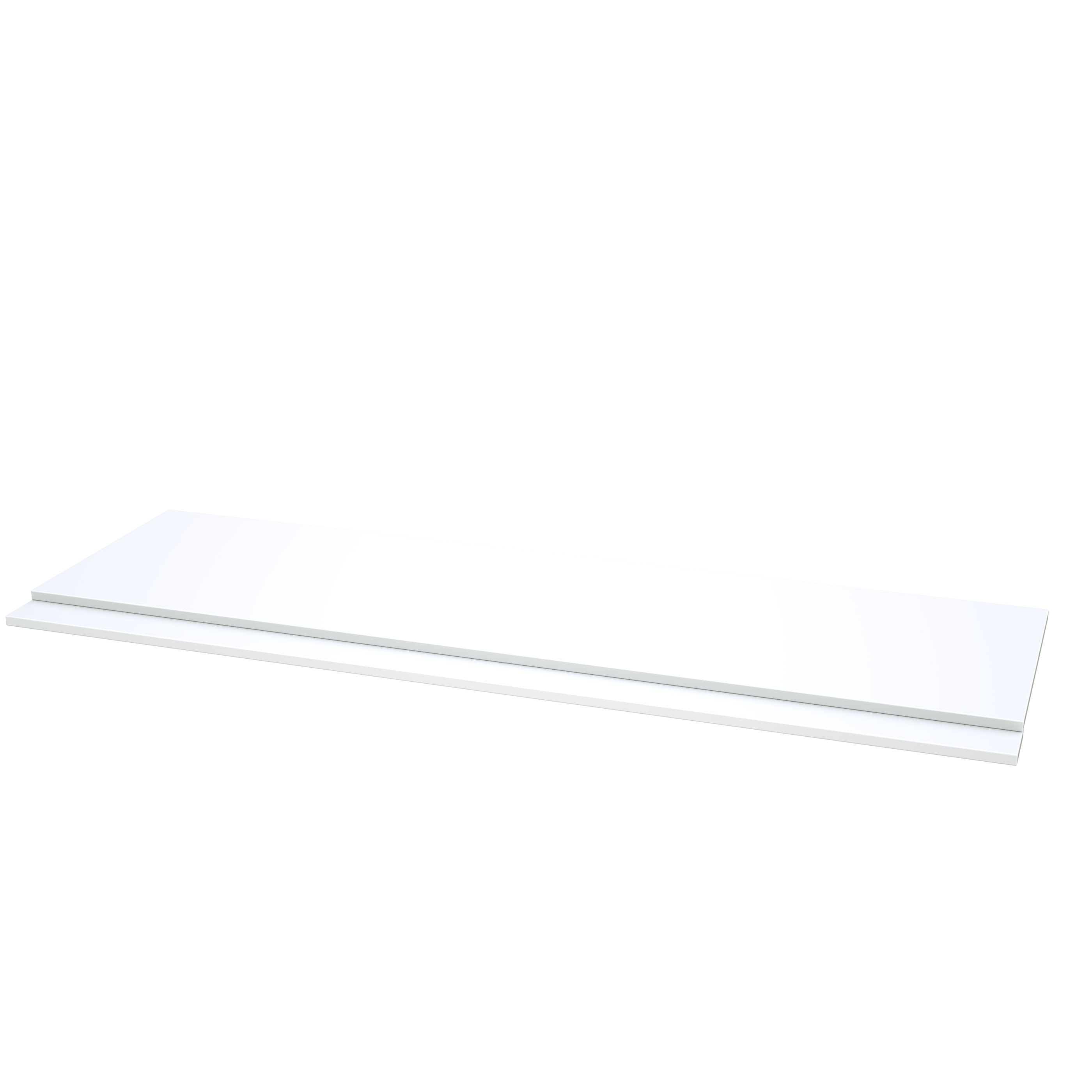 Front view of Thetab 1800mm 2 Piece Bath Panel in Matt White