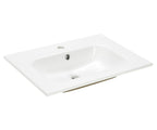 Front view of Thetab 610mm x 480mm 1 Tap Hole Ceramic Washbasin