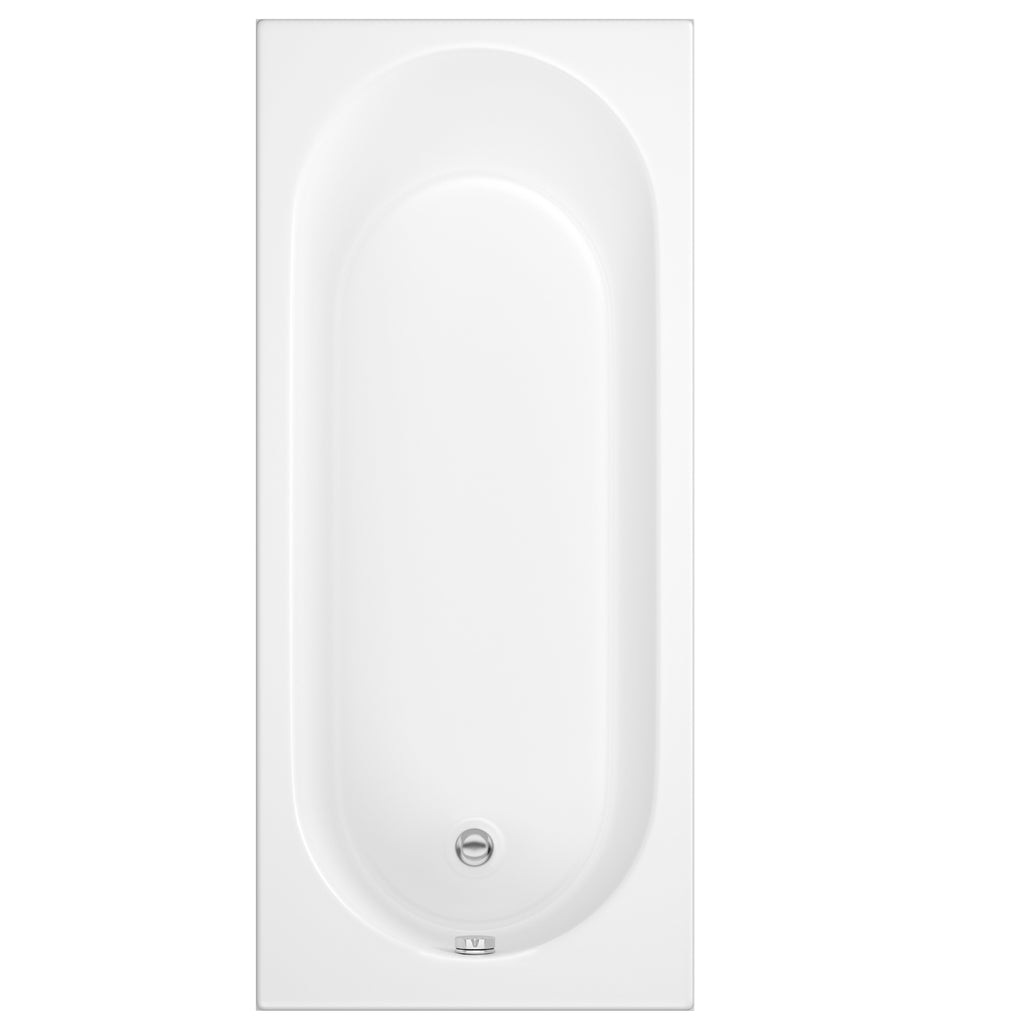 Xavo Geo 1800mm x 800mm single ended bath, spacious Geode acrylic bath with durability, heat retention, and modern finish.