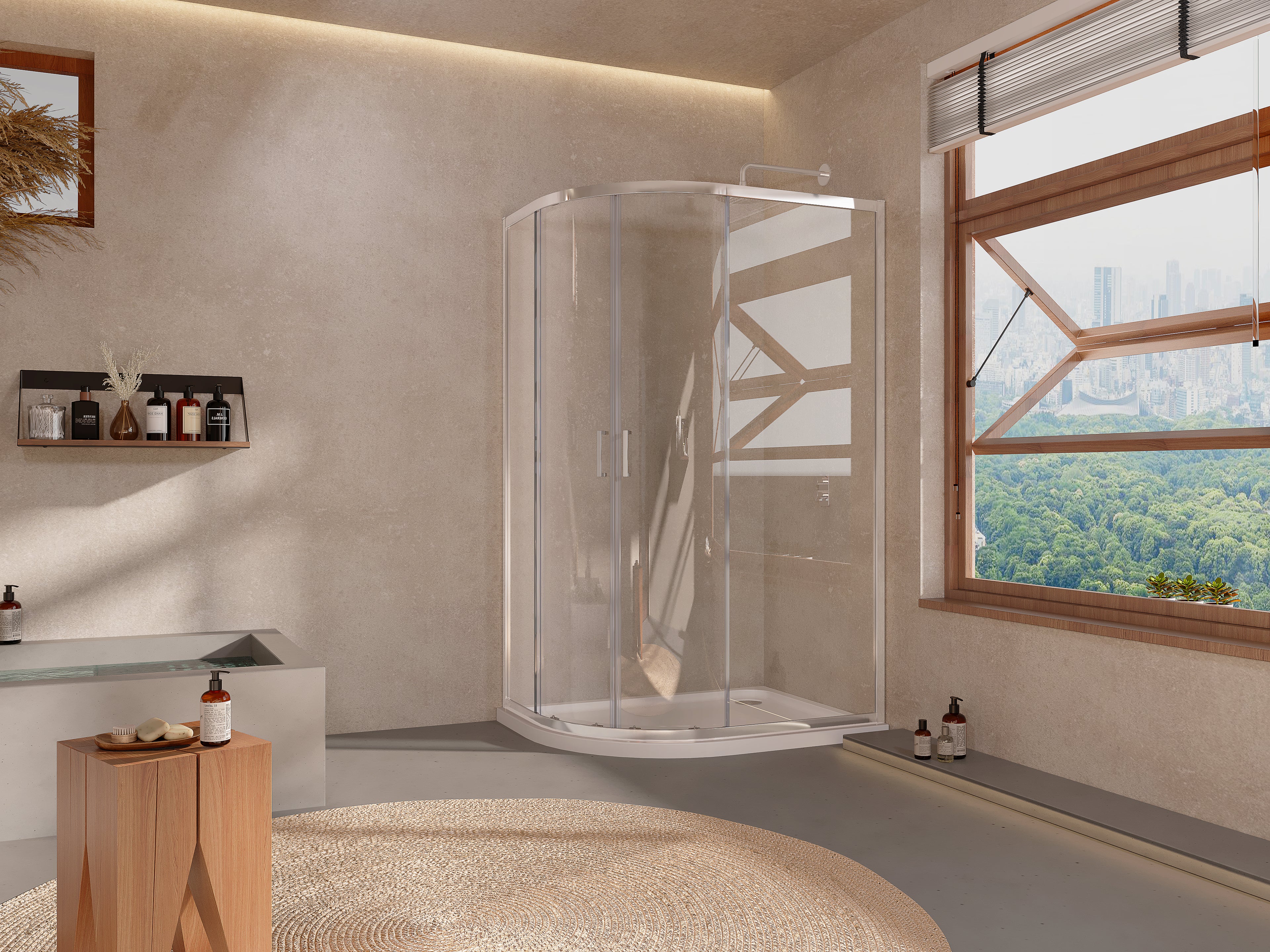 2 Door Offset Quadrant - Tailored Bathrooms