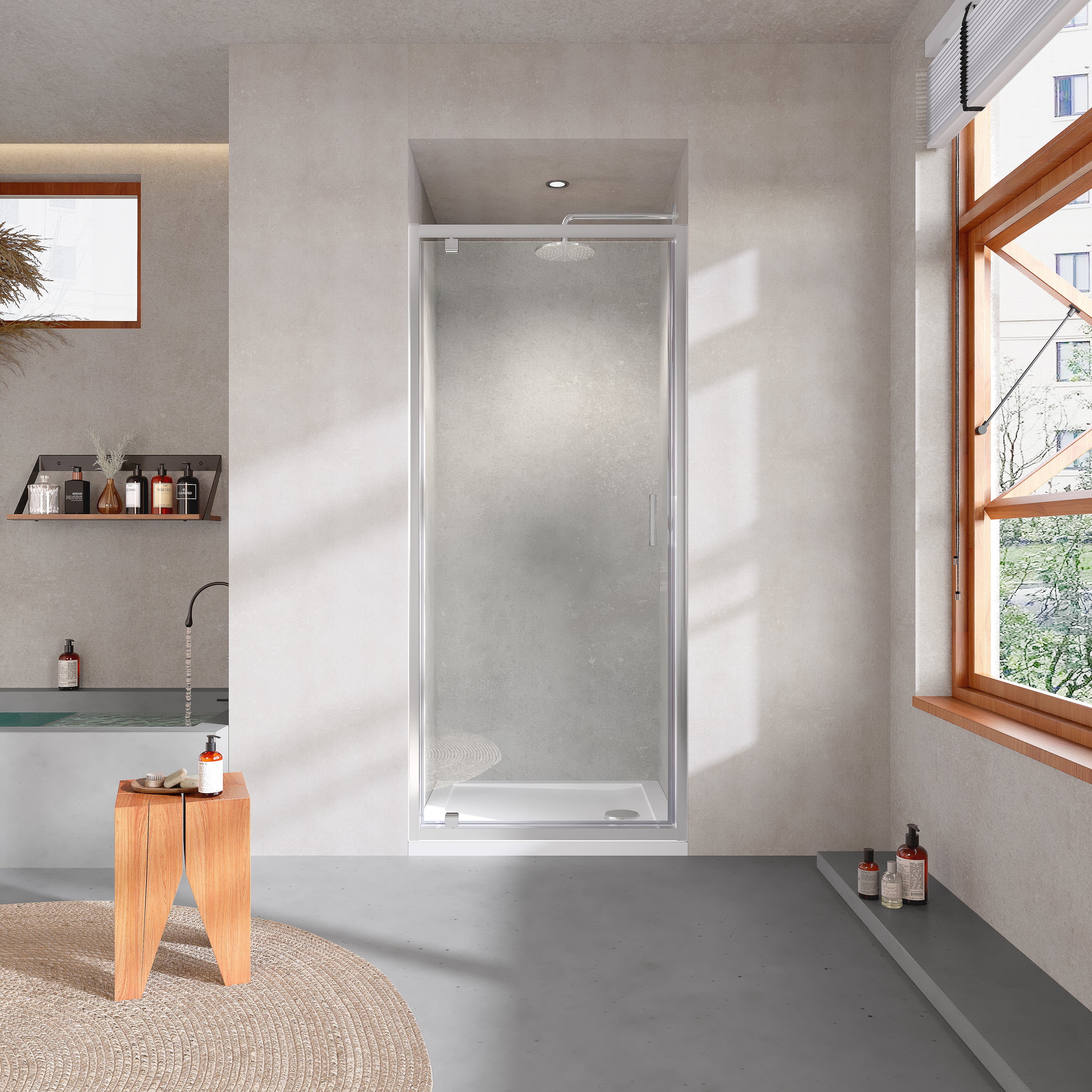 Shower Doors Pivot - Tailored Bathrooms