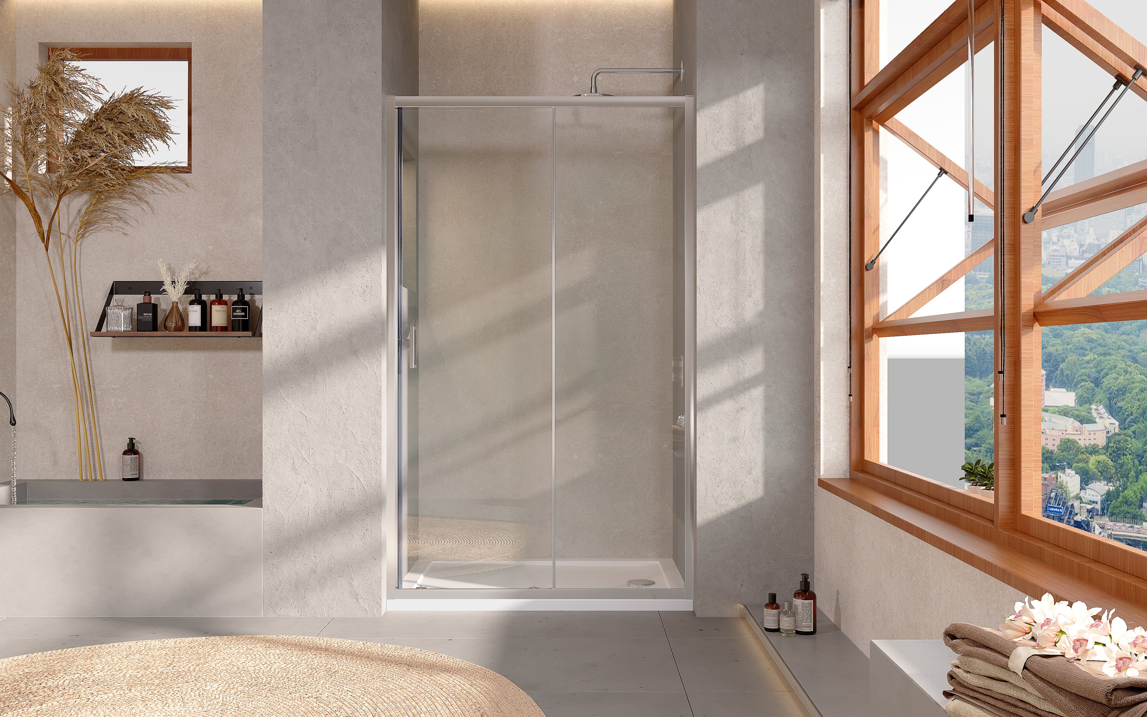 Shower Doors Sliding - Tailored Bathrooms